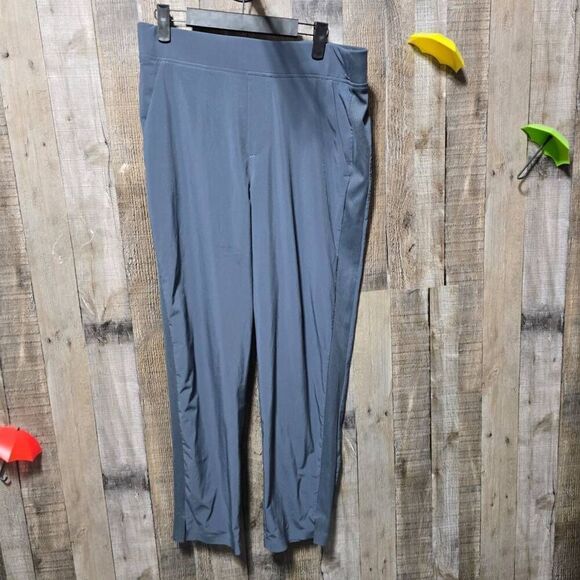 Athleta Brooklyn Blue Grey Ankle Athletic Pant - Picture 1 of 4